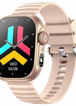 Смарт годинники senbono/smart watch / фітнес браслет золотого кольору