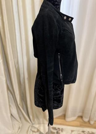 Короткая замшевая куртка vero moda, размер хс/с2 фото
