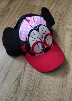 Дитяча кепка minne mouse міні маус мікі з вушками disney р.52, 54