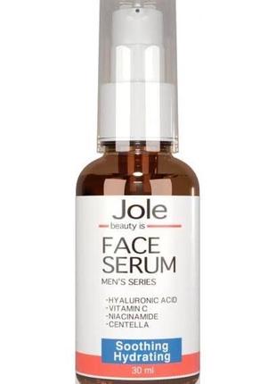 Сыворотка для мужчин с ниацинамидом, витамином с и центеллой jole men’s face serum1 фото