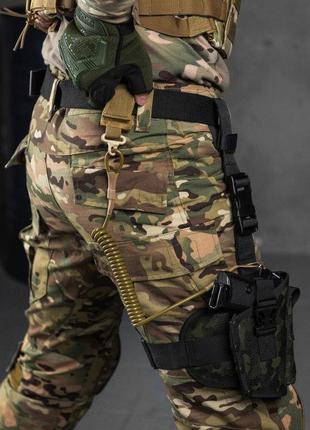 Тренчик пістолетний з фастексом, страхувальний шнур для пістолета, швидкознімний (паракорд) колір кайот вт7087