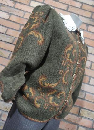 Австрия кофта свитер кардиган винтаж шерсть7 фото