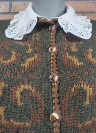 Австрия кофта свитер кардиган винтаж шерсть4 фото