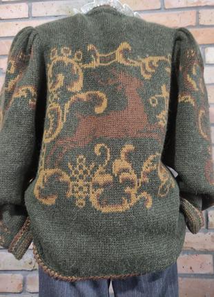 Австрия кофта свитер кардиган винтаж шерсть2 фото