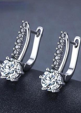 Серьги серебро silver original