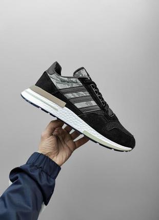 Мужские кроссовки adidas zx 500 rm "black camo" (адидас зх 500 рм "блацк цамо")