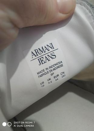 Кожаные кроссовки armani jeans6 фото