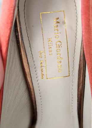 Эффектные туфли от mario giordano milano italy 100% натуральная замша и кожа италия5 фото