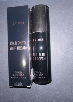 Realher  "hold on to your dream" probiotic setting spray3 фото