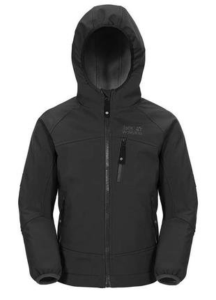 Подростковая куртка jack wolfskin boys whirlwind jacket boys softshell jacket