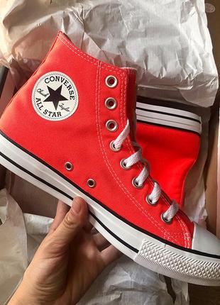 Converse кеды морковные яркие оригинал 39 = 25,5 см