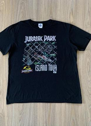 Чоловіча бавовняна футболка з принтом jurassic park