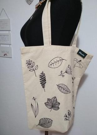 Стильная котоновая экосумка авоська экосумки в цветочный принт котоновая сумка шопер3 фото
