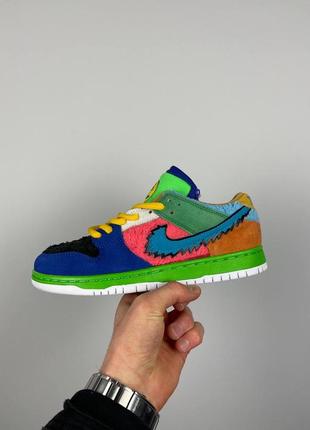 Найк кеди nike sb dunk low × grateful dead bears multicolor3 фото