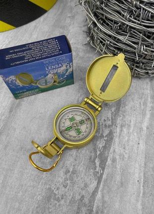 Жидкостный компас ручной пластиковый для  ориентирования compass диаметр 50 мм золотистый ан45-3c