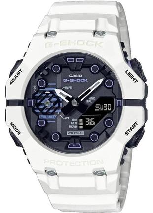 Мужские часы casio ga-b001sf-7aer, белый цвет с серым