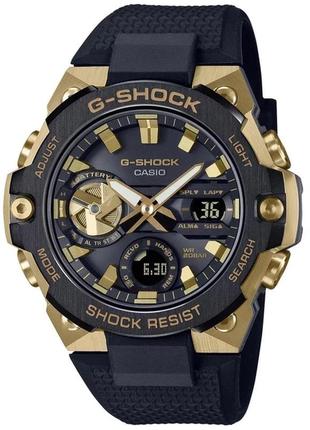 Чоловічий годинник casio g-shock gst-b400gb-1a9er, золотий з чорним