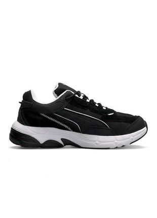 Мужские кроссовки puma teveris nitro black white (пума теверис нитро)7 фото