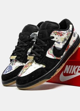 Кроссовки nike sb dunk low supreme rammellzee женские