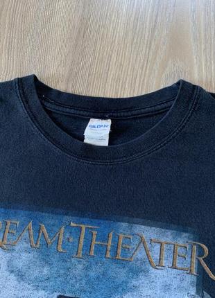 Мужская хлопковая футболка с метал принтом dream theater4 фото