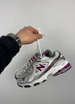 Крутейшие женские кроссовки new balance 1064 silver violet серебристые с фиолетовым7 фото