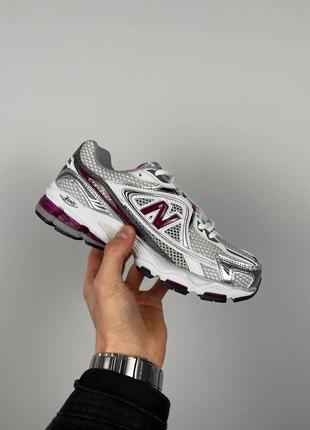 Крутейшие женские кроссовки new balance 1064 silver violet серебристые с фиолетовым8 фото