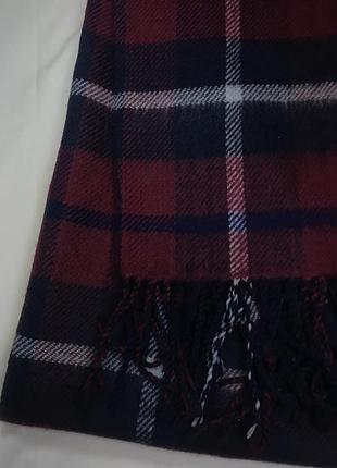 Теплый зимний шарф палантин в клетку, divided h&amp;m