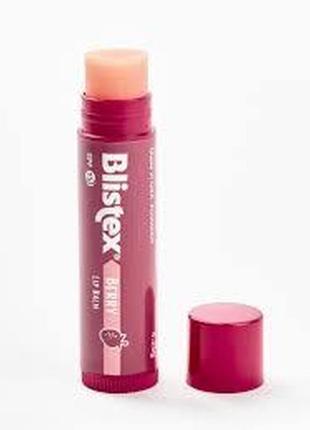 Заживляющий бальзам для губ в стике (ягодный) blistex medicated berry balm2 фото