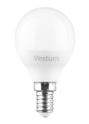 Світлодіодна лампа vestum g45 6w 3000k 220v e14 1-vs-12042 фото