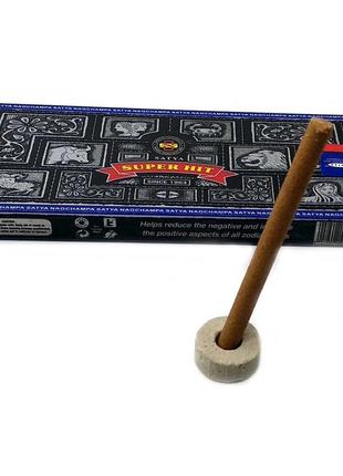 Super hit dhoop sticks (супер хіт) (satya) (20 г) безосновні пахощі