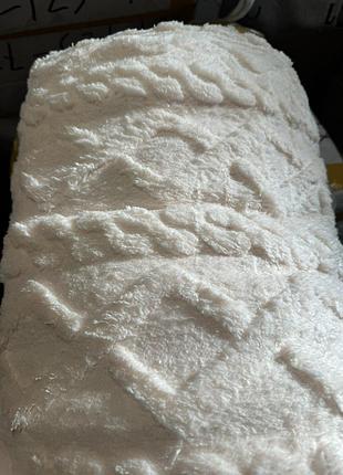 Пухнастий плед покривало косичка 15х×200 см