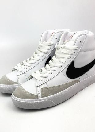 Nike blazer mid 77 white3 фото