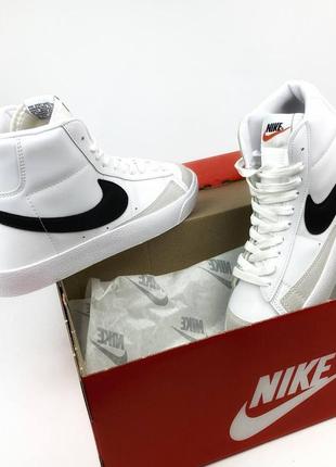 Nike blazer mid 77 white2 фото