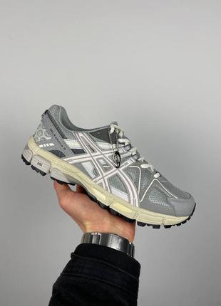 Крутые мужские кроссовки asics gel-kahana 8 silver dark grey серые