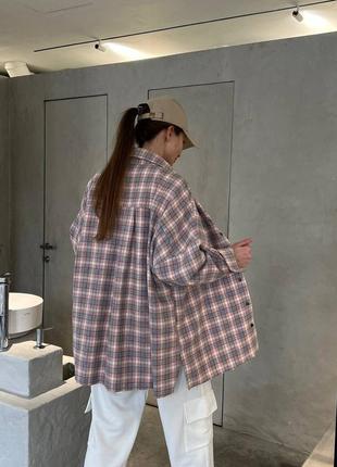 Рубашка жіноча рубашка у клітинку рубашка женская8 фото