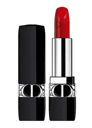 Помада для губ dior rouge satin 999 тестер