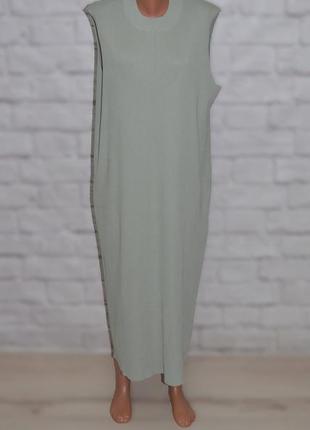 Платье в рубчик из плотного трикотажа "asos design"1 фото