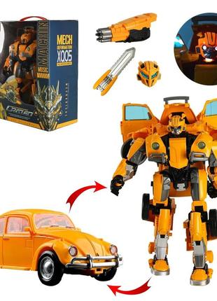 Трансформер машинка бамблбі робот bumblebee звук світло w8836a