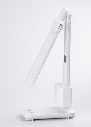 Лампа настольная светодиодная светильник с usb зарядкой настольная лампа с часами4 фото