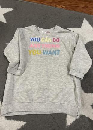 Свитер свитшот кардиган zara 3-4 года