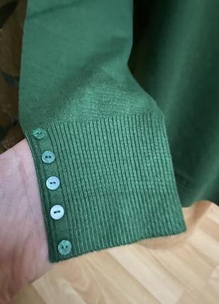 Зеленая кофточка с пуговицами на рукавах 💚💚💚2 фото