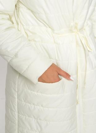 Демисезонная куртка (молочный)10 фото