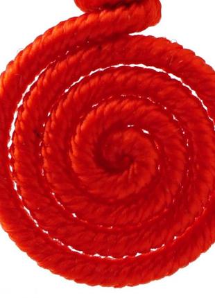 Серьги плетённые спиралька №3 красные bm2 фото