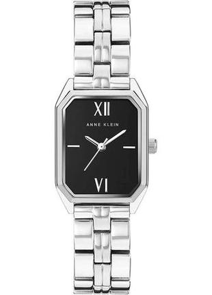 Жіночий годинник anne klein ak/3775bksv, чорний зі срібним