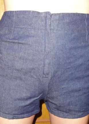 Короткі шорти із завищеною талією4 фото
