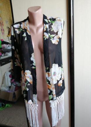 Блуза нактдка с бахромой2 фото