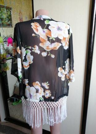 Блуза нактдка с бахромой3 фото