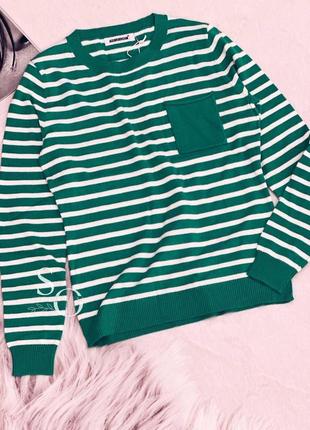 Якісна смугаста кофтинка, джемпер, светрик2 фото