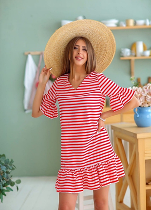 Женское платье 👗 в полоску