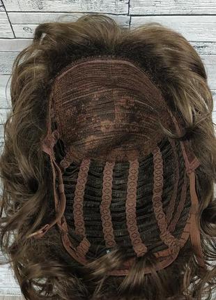 Перука темно-русява мелірування коротка стрижка жіноча для жінок для щоденної носки...